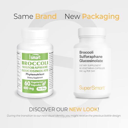 Supersmart broccoli sulforaphane capsules for convenient per-day intake.