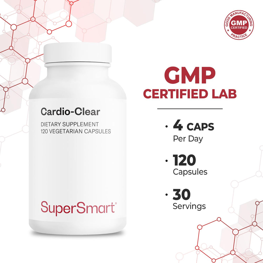 Supersmart Cardio Clear parsley extract detail on label supports natural balance.