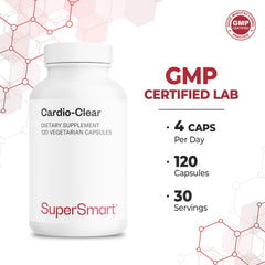 Supersmart Cardio Clear parsley extract detail on label supports natural balance.