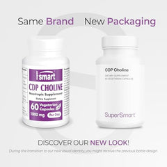 Supersmart Cognizin citicoline capsules close-up for versatile daily use.