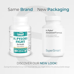 Capsules showing Supersmart blend for easy daily intake and shelf-stable formulation.