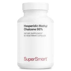 Supersmart hesperidin methyl chalcone bottle view highlighting high-potency citrus extract.