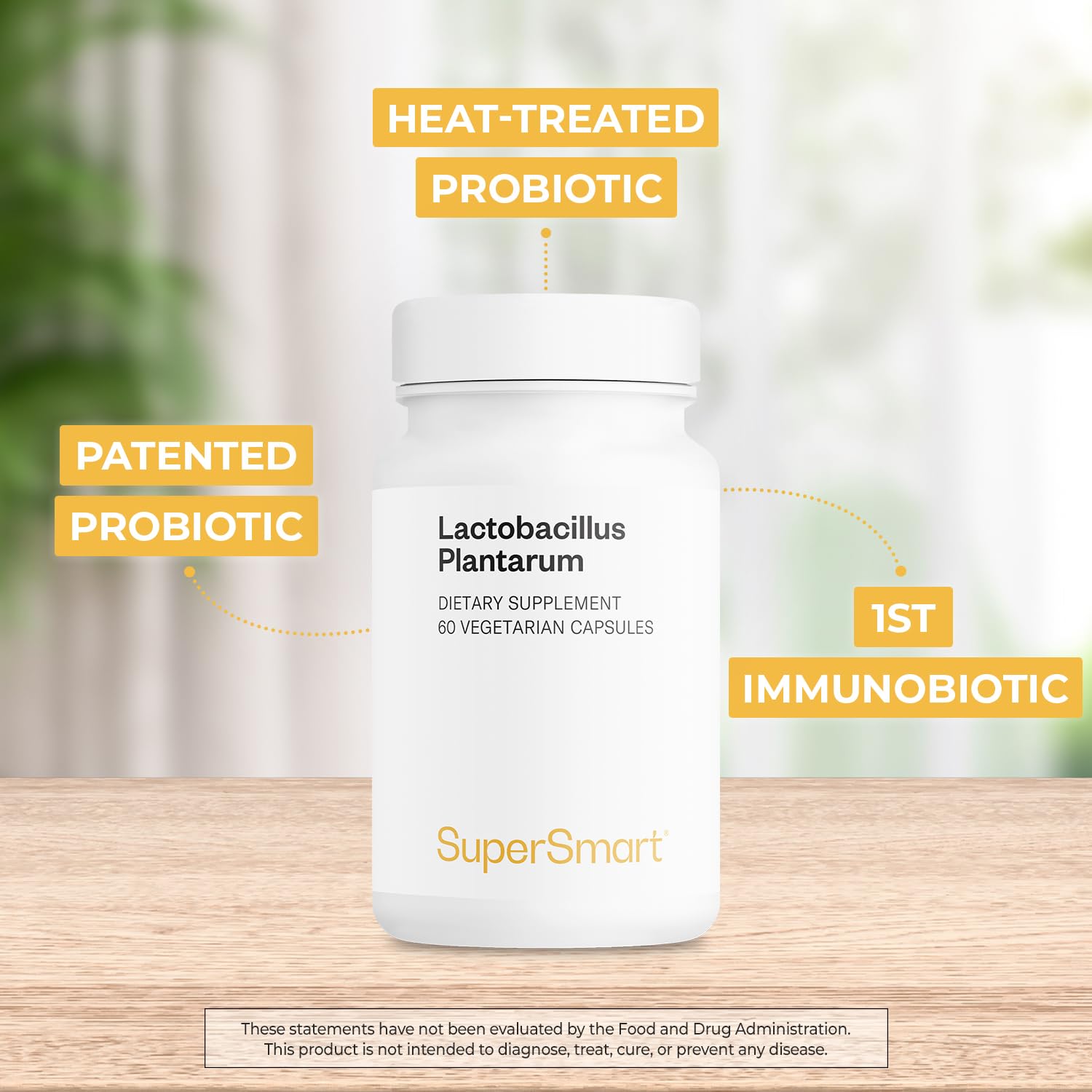 Supersmart Immuno-LP20 packaging view highlighting non-GMO and gluten-free