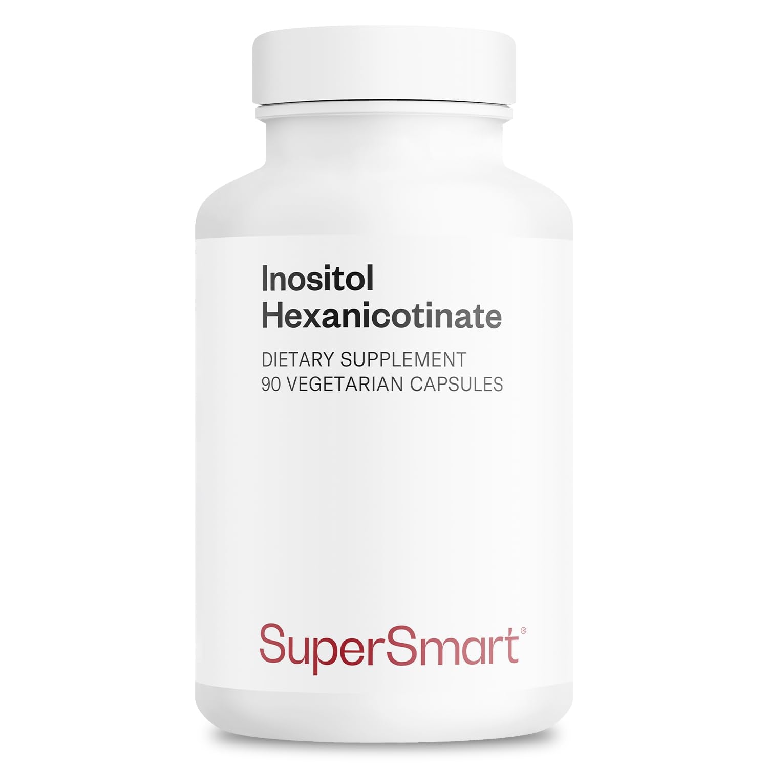 Supersmart Inositol Hexanicotinate bottle with flush-free niacin option.