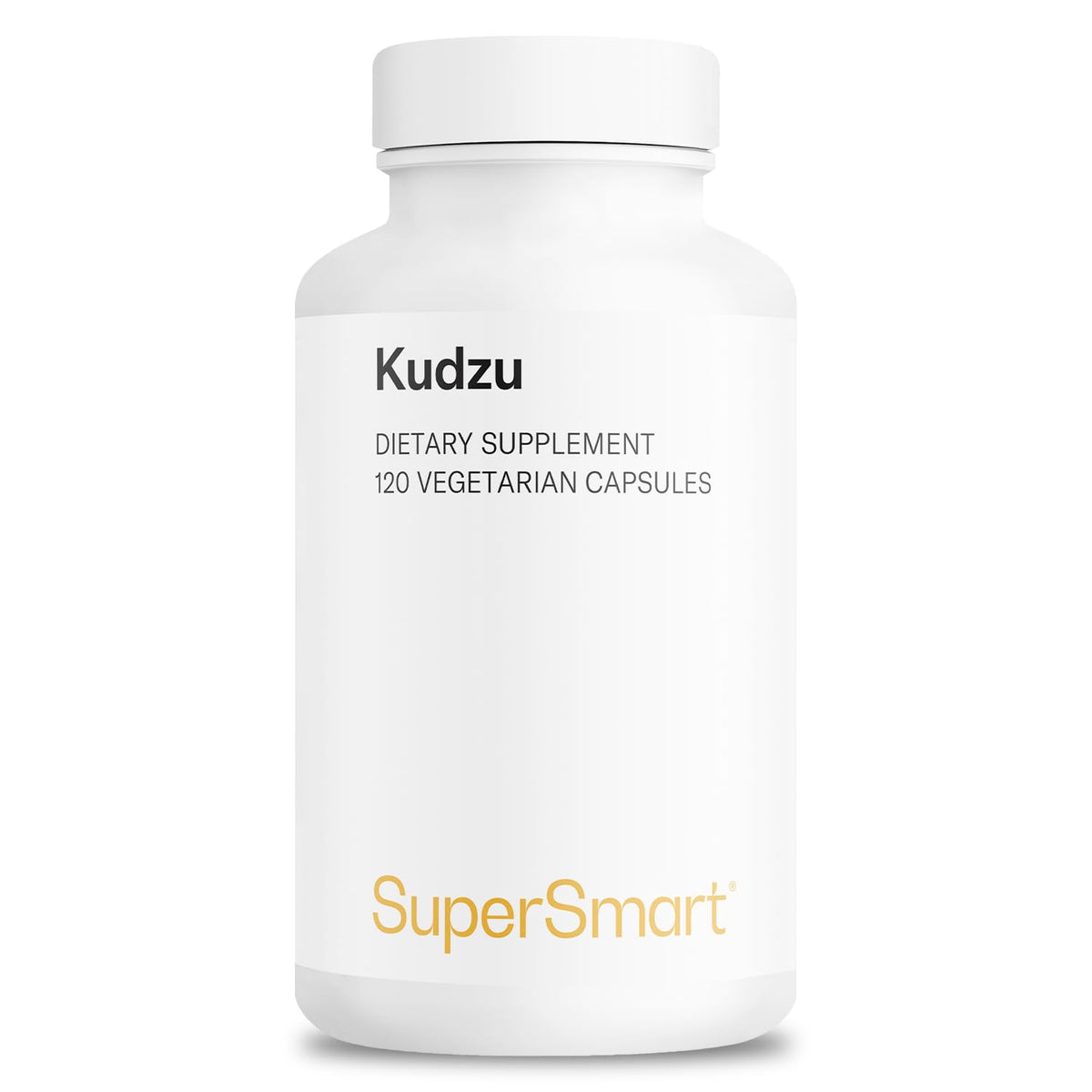 Supersmart Kudzu Extract 500 mg bottle showcases full-spectrum herbal antioxidant.