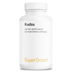 Supersmart Kudzu Extract 500 mg bottle showcases full-spectrum herbal antioxidant.