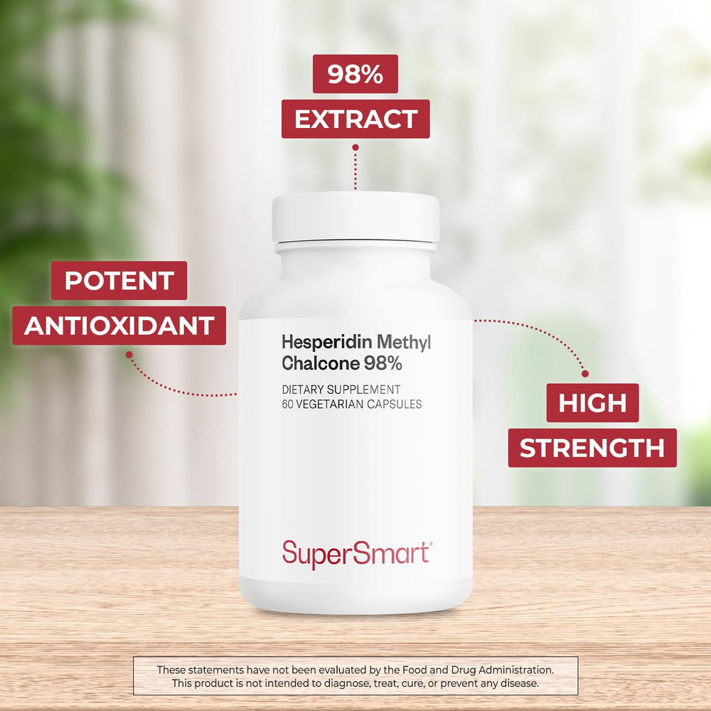 Label detail with Citrus Aurantium extract and 98% hesperidin methyl chalcone.