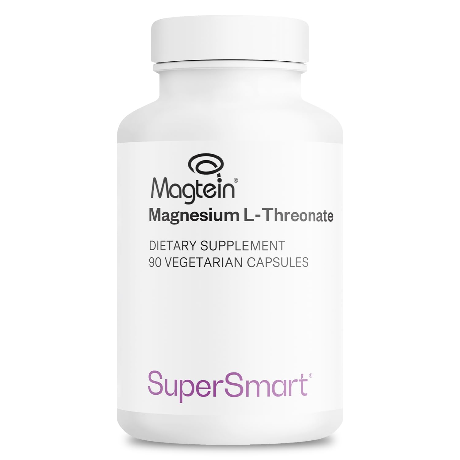 Supersmart Magtein bottle front view emphasizing brain-support formula