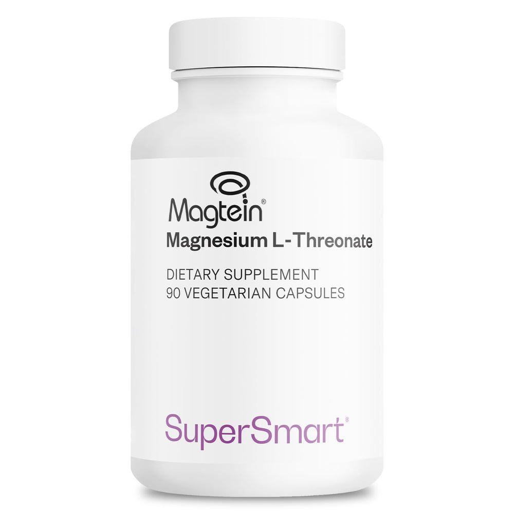 Supersmart Magtein bottle front view emphasizing brain-support formula