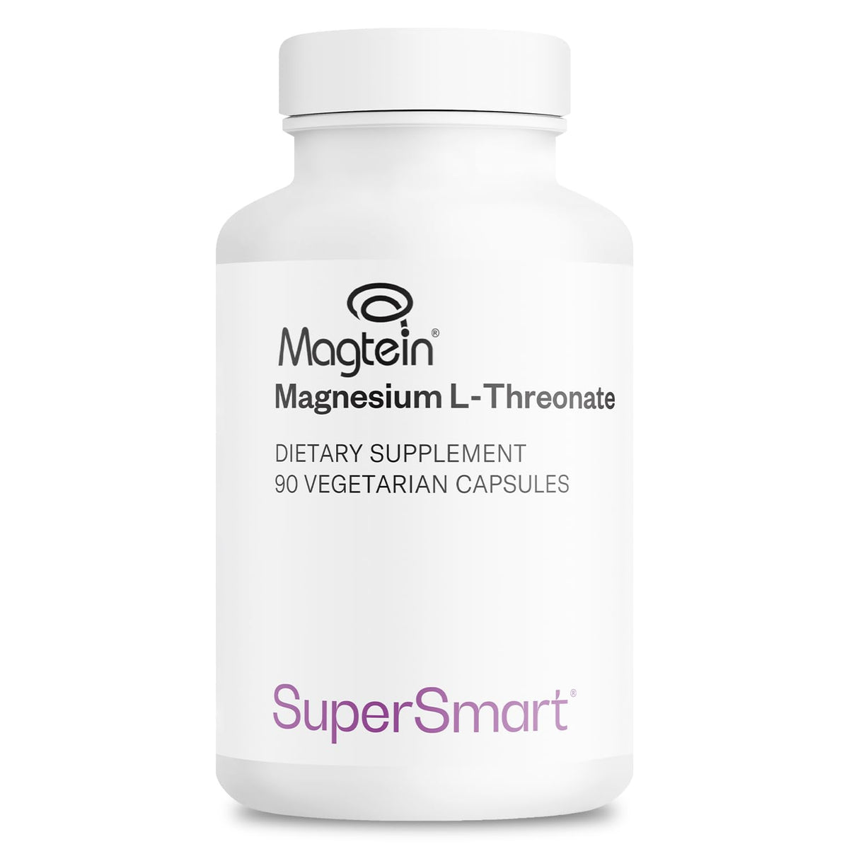 Supersmart Magtein bottle front view emphasizing brain-support formula