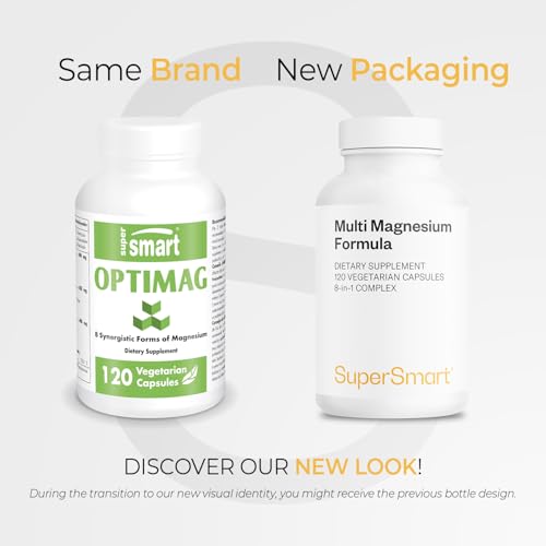Supersmart capsules closeup highlights easy-to-swallow vegetarian capsules for daily magnesium intake.