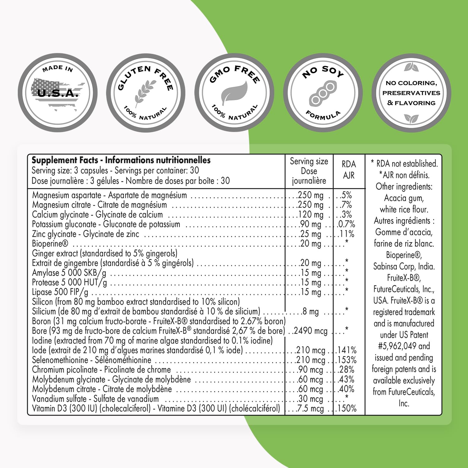 Supersmart Multimineral capsules close-up highlighting vegetarian formula