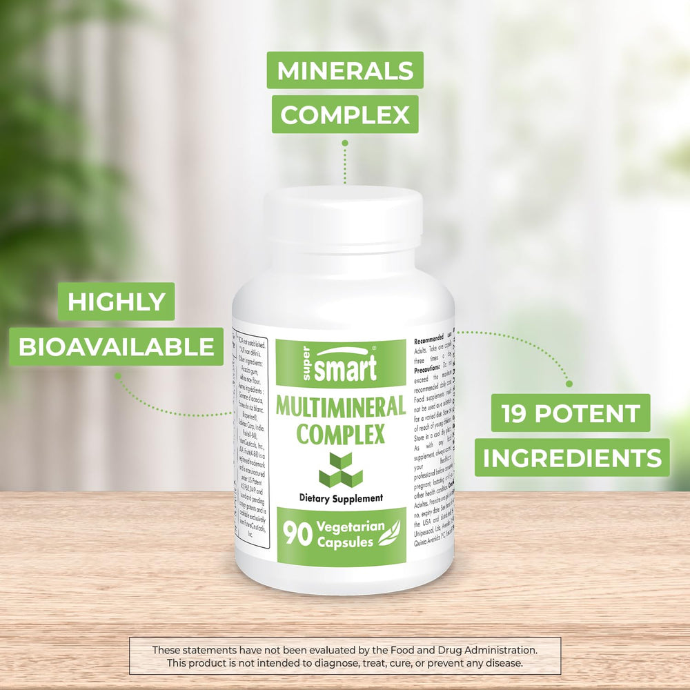 Supersmart Multimineral label view showing full spectrum minerals
