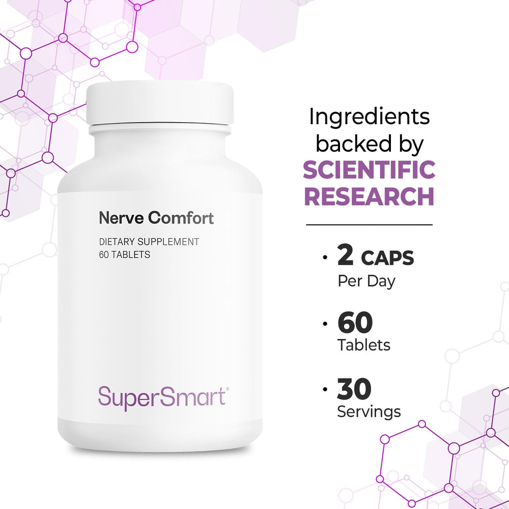 Supersmart Nerve Comfort on a morning routine setup suggesting daily wellness