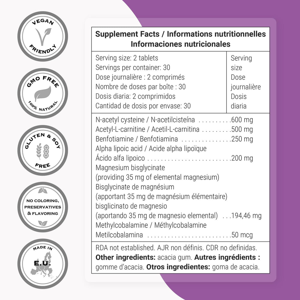 Supersmart Nerve Comfort pills closeup highlighting easy-to-take tablets