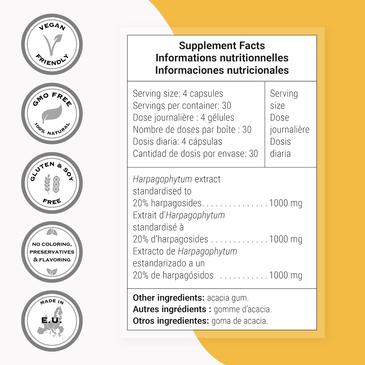 Supersmart Non-GMO Gluten Free stamp signals dietary compatibility.