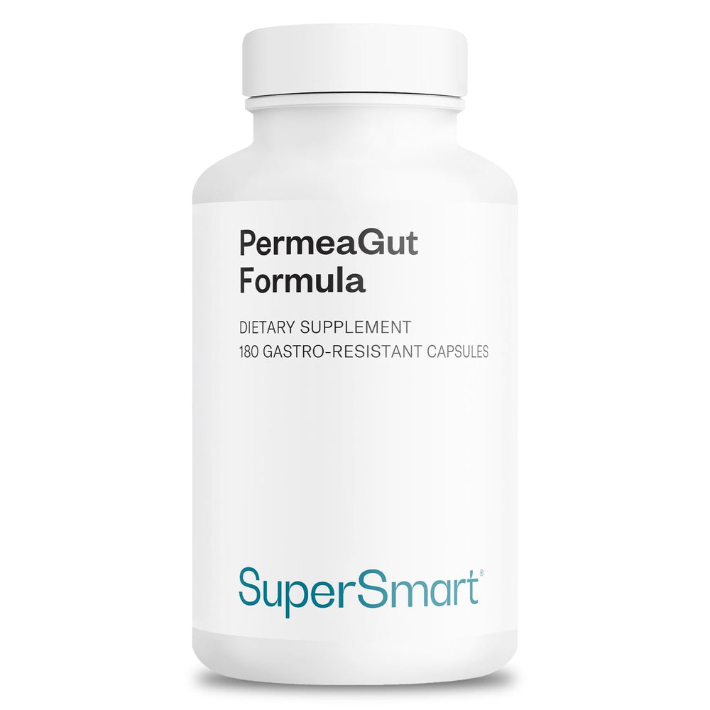Supersmart PermeaGut bottle front for gut barrier support.