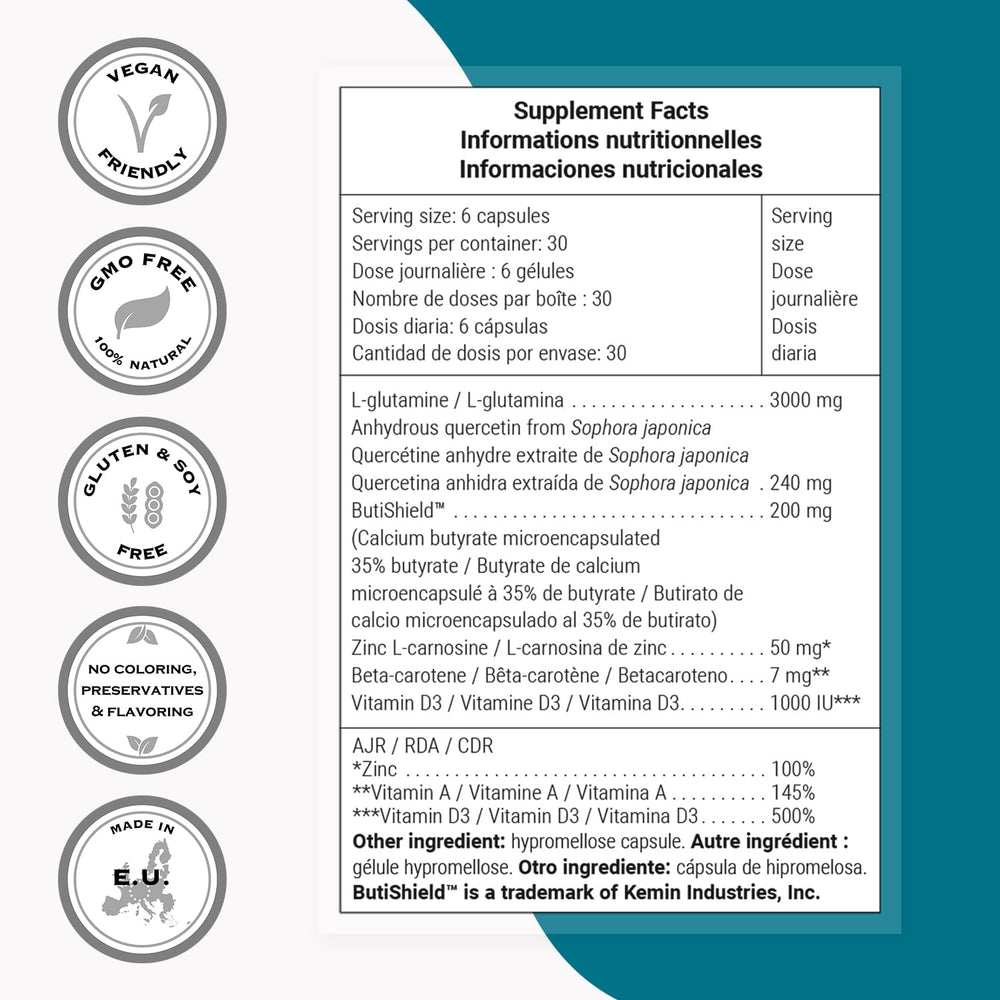 Supersmart PermeaGut bottle pour showing easy daily dosing.