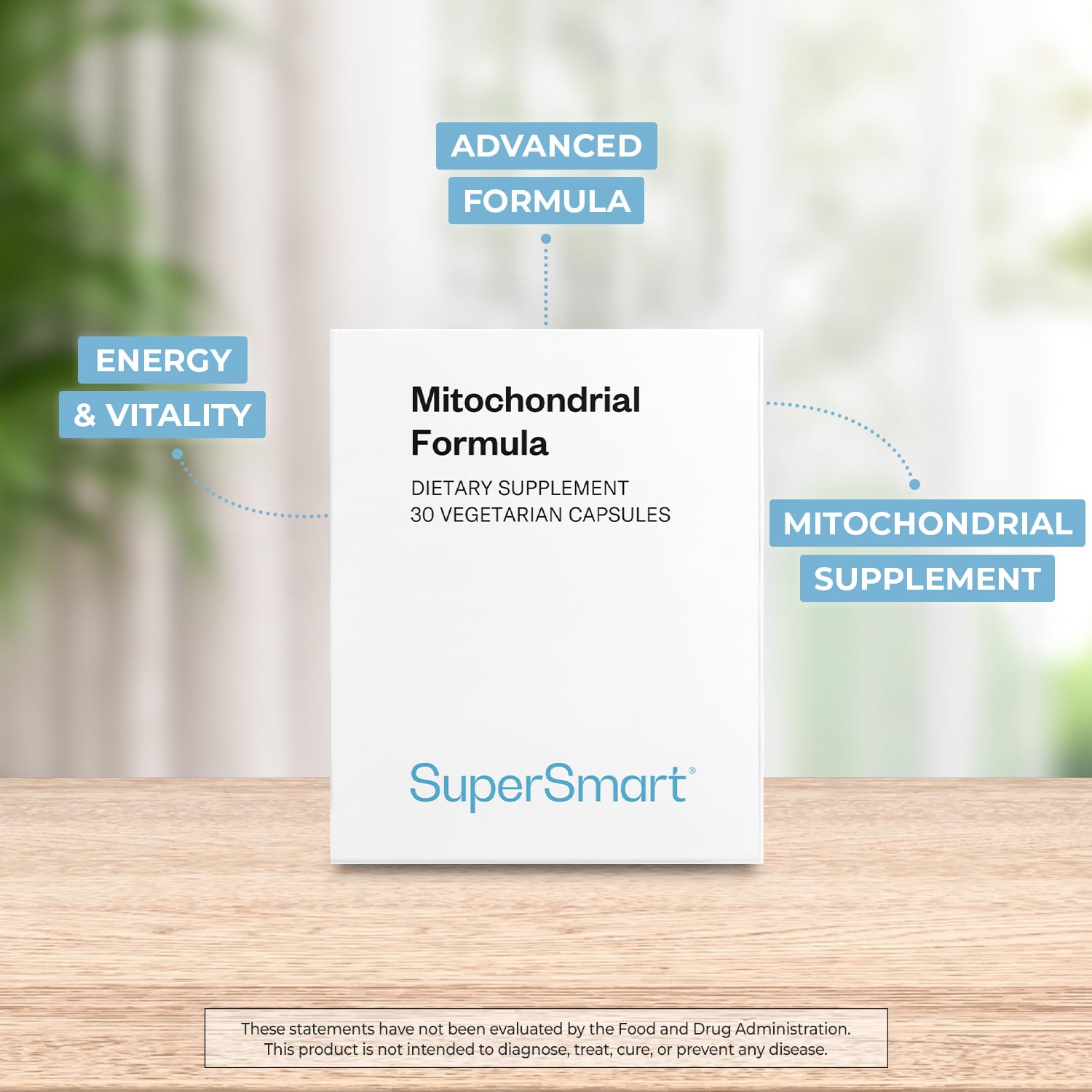 Supersmart R-Lipoic Acid capsules highlighting antioxidant‑inspired energy support.