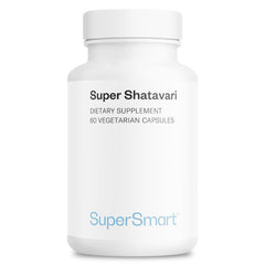 Supersmart Shatavari capsules pack for convenient daily use with high potency.