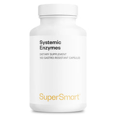 Supersmart Systemic Enzymes bottle shows the high potency formula for daily support.