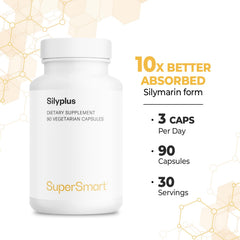 90 vegetarian capsules of Supersmart SilyPlus for convenient daily use