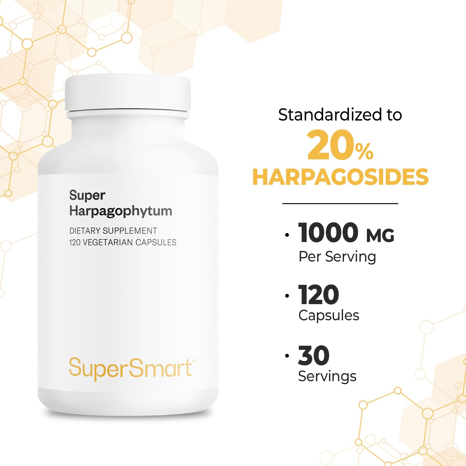 Supersmart Vegetarian capsules highlight vegetarian-friendly daily use.
