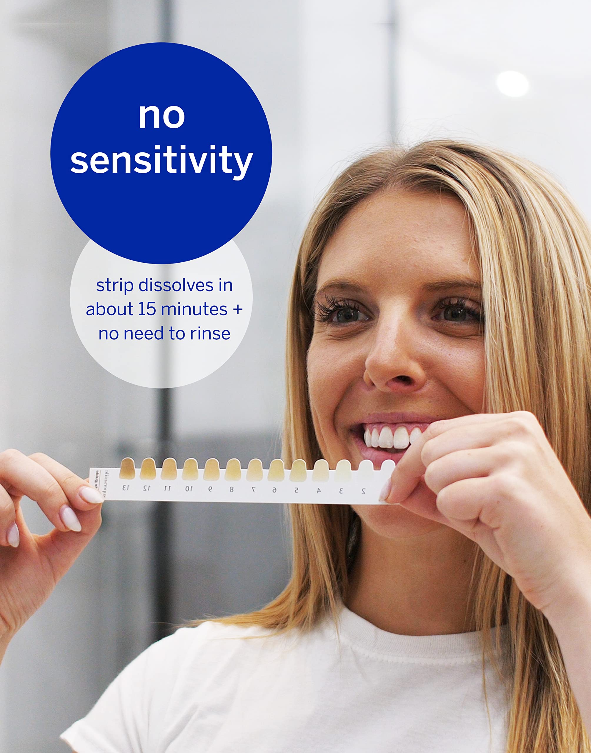 Supersmile dissolving superstrips remove plaque while delivering a brighter smile