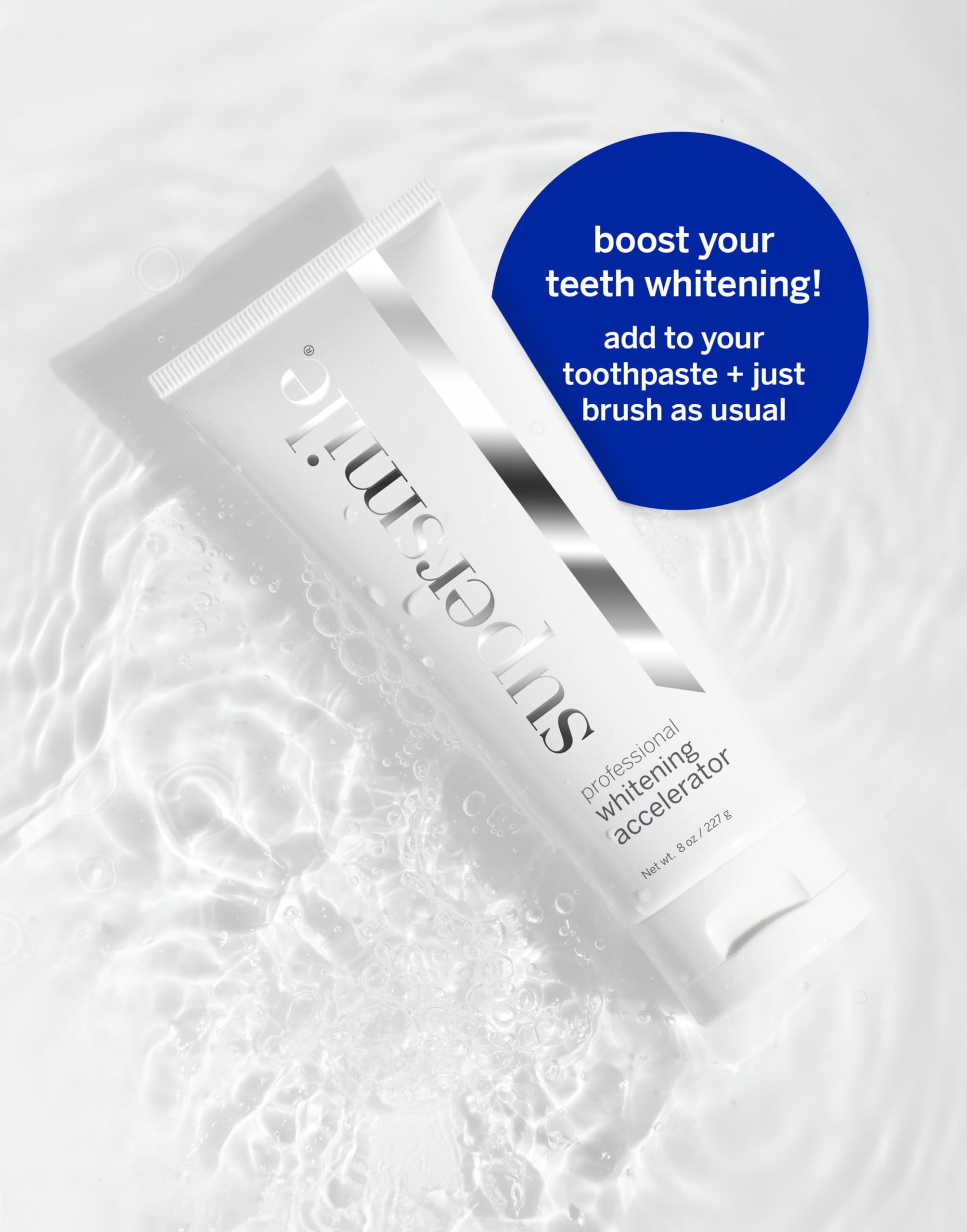 Supersmile Accelerator restorations-safe formula with veneers and crowns in mind