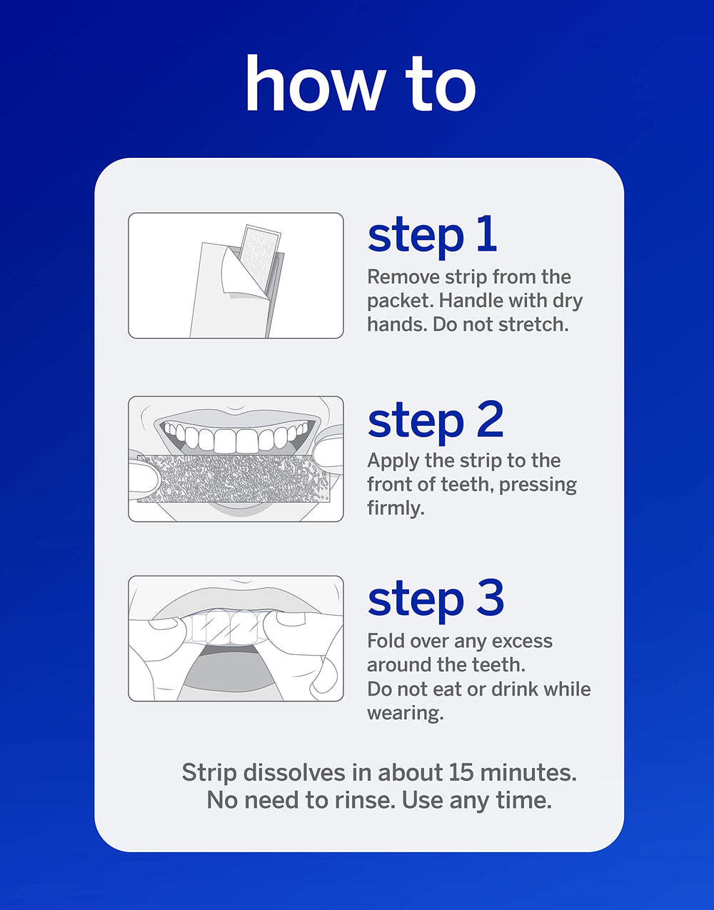 Supersmile Superstrips delivering fresh breath as part of whitening routine.