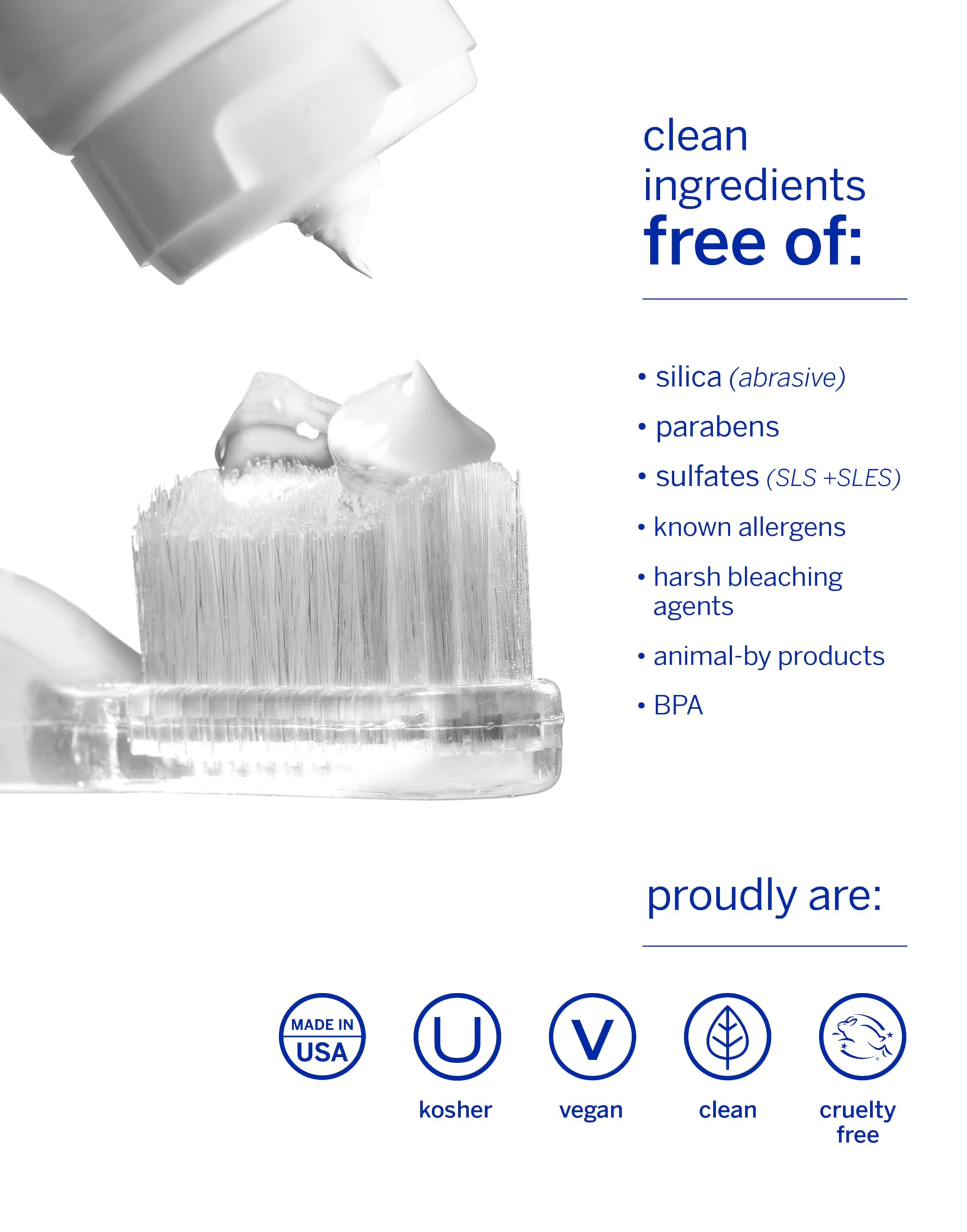Supersmile two 45 degree angled brushes reach hard to clean areas