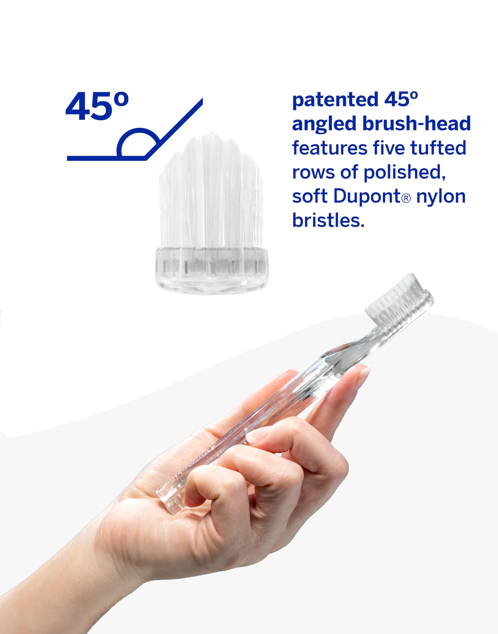 Supersmile whitening claim visuals suggest noticeable shade improvement with regular brushing