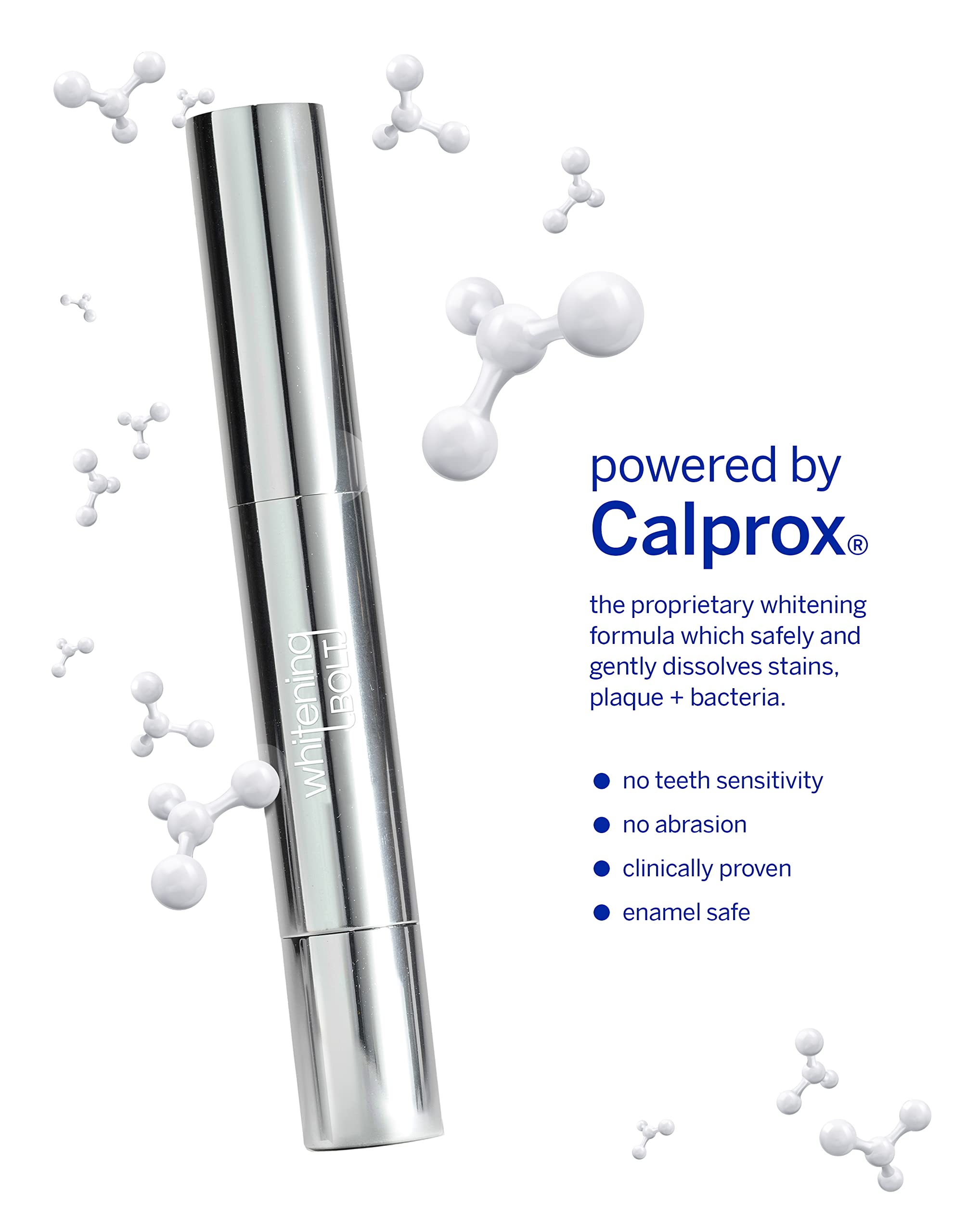 Supersmile Whitening Bolt applicator brush enables precise, mess-free gel application.
