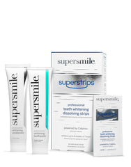 Supersmile whitening system toothpaste tube for daily whitening routine