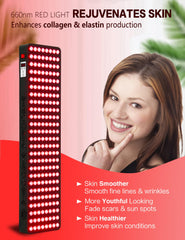Supersred digital timer display enables precise session control.
