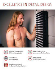 Supersred panel delivers high irradiance output for effective at-home use.