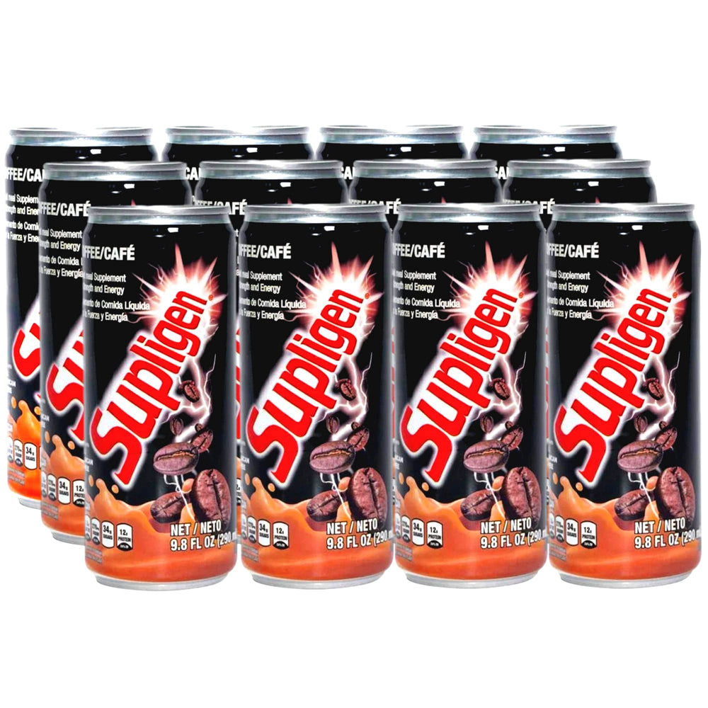 Supligen Coffee bottle shows rich texture for sustained energy.