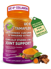 SUPPLEMENTS STUDIO Joint Support UCII TamaFlex bottle highlights easy daily capsules for mobility.