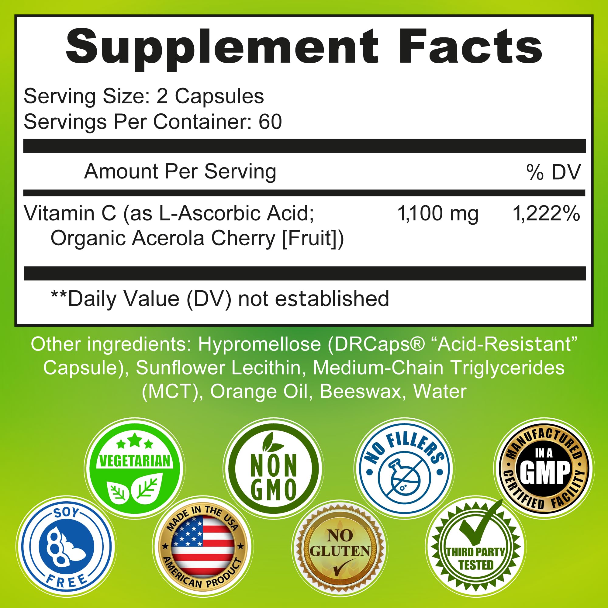 SUPPLEMENTS STUDIO Liposomal Vitamin C capsules close-up showcases ACEROLA-boosted absorption.