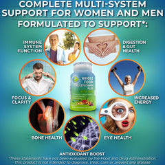 Supplements Studio vegan multivitamin ingredients show fruit and vegetable blends for nutrient density