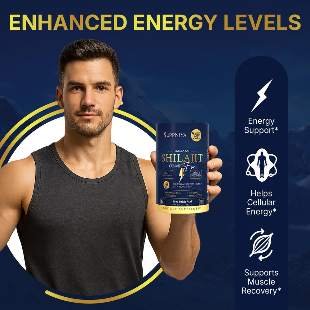 Suppniya energy and focus concept conveys steady mental alertness.