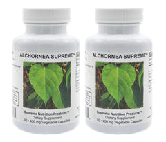 Supreme Nutrition Alchornea Supreme bottle view for a simple daily wellness ritual