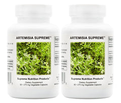 Supreme Nutrition Artemisia Supreme bottle with pure herbal capsules for daily support.