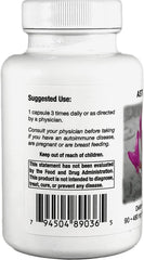 Close-up of the Supreme Nutrition Astragalus Supreme packaging label highlighting purity.