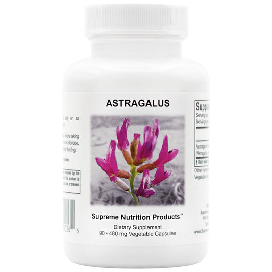 Supreme Nutrition Astragalus Supreme bottle with capsules for daily wellness