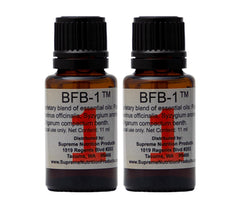 Supreme Nutrition BFB-1 bottle ready for diffuser aromatherapy.