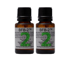 Supreme Nutrition BFB-2 essential oil blend bottle ready for diffuser use and refreshing ambience.