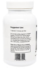 Capsules inside a clear bottle from Supreme Nutrition Black Cohosh Supreme showing vegetarian formula