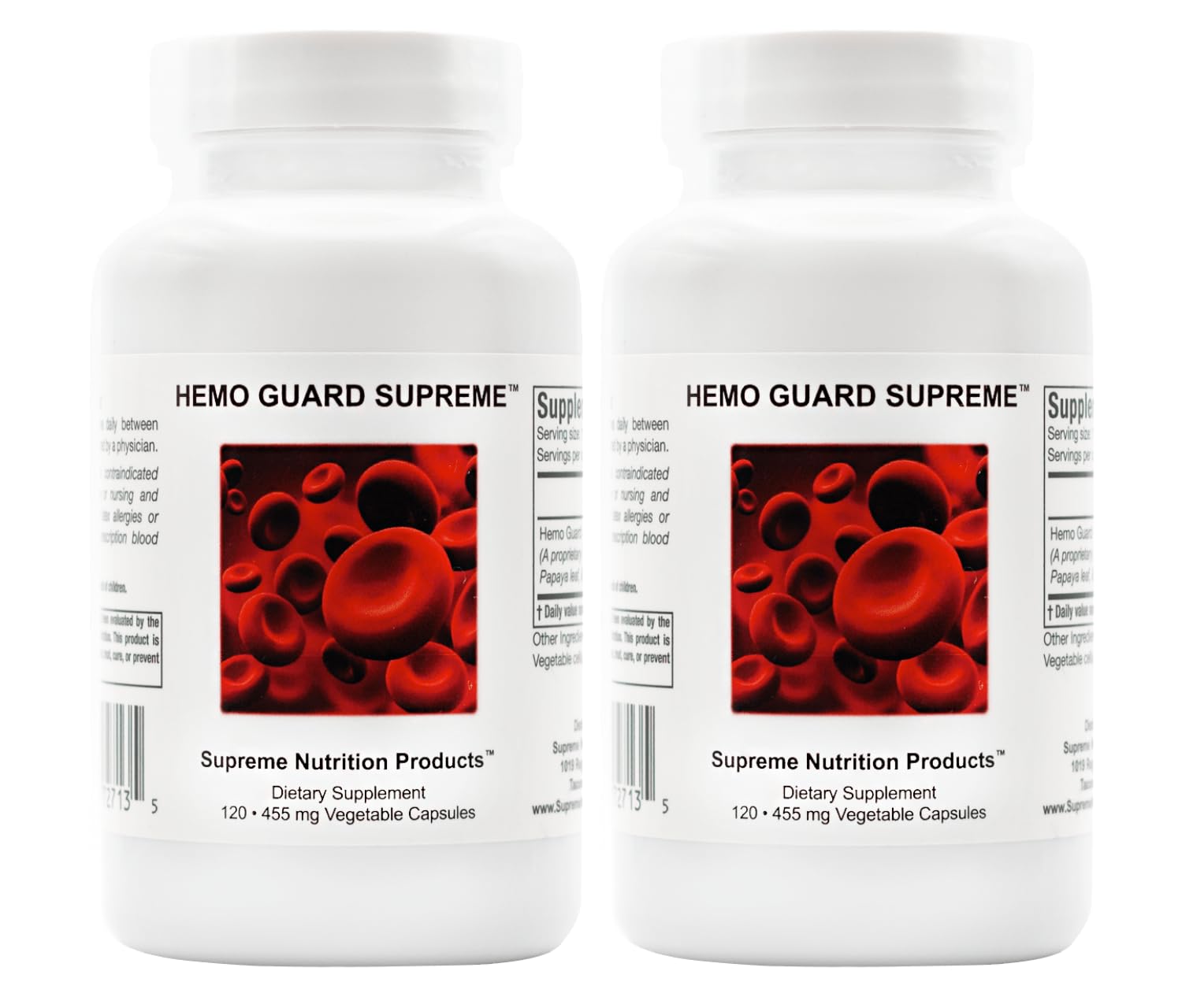 Supreme Nutrition Hemo Guard Supreme bottle front view for daily wellness