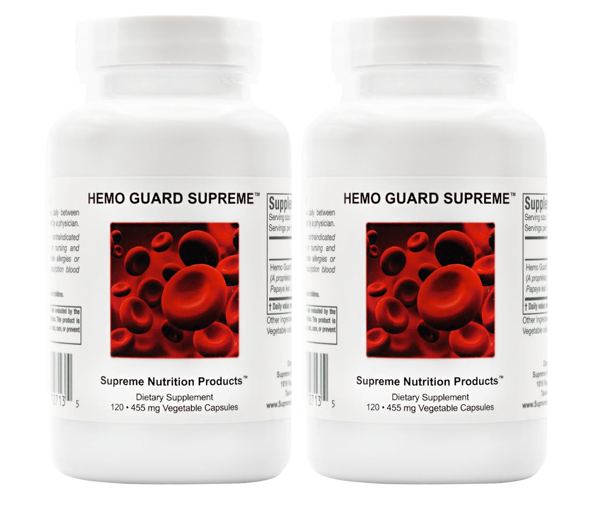 Supreme Nutrition Hemo Guard Supreme bottle front view for daily wellness